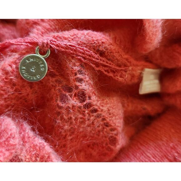 Anthropologie Knitted & Knotted Wool Blend Puffed Turtleneck Sweater Size XS - Picture 7 of 8